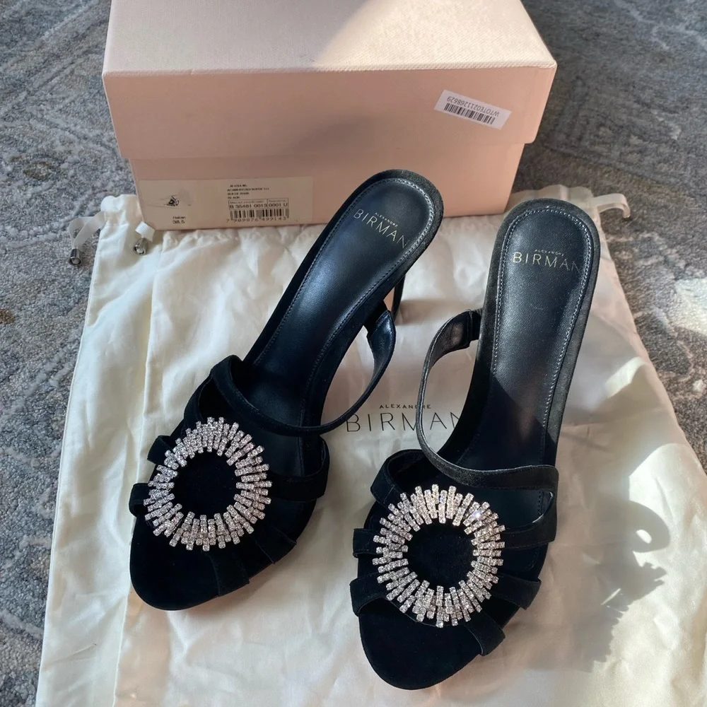 NWT Alexandre Birman Alicia
Suede Embellished Mules - Picture 7 of 15